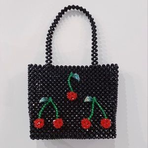 Susan Alexandra Beaded Strawberry Bag